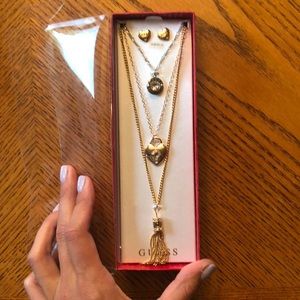 Guess necklace and earring set